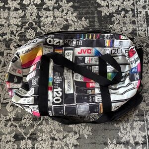Society 6 Colorful Cassette Print Travel Bag